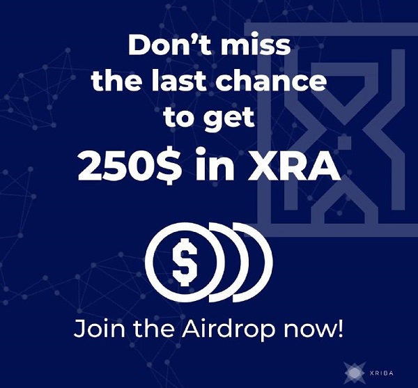 Nhận Token miễn phí từ dự án Xriba lên đến 250$